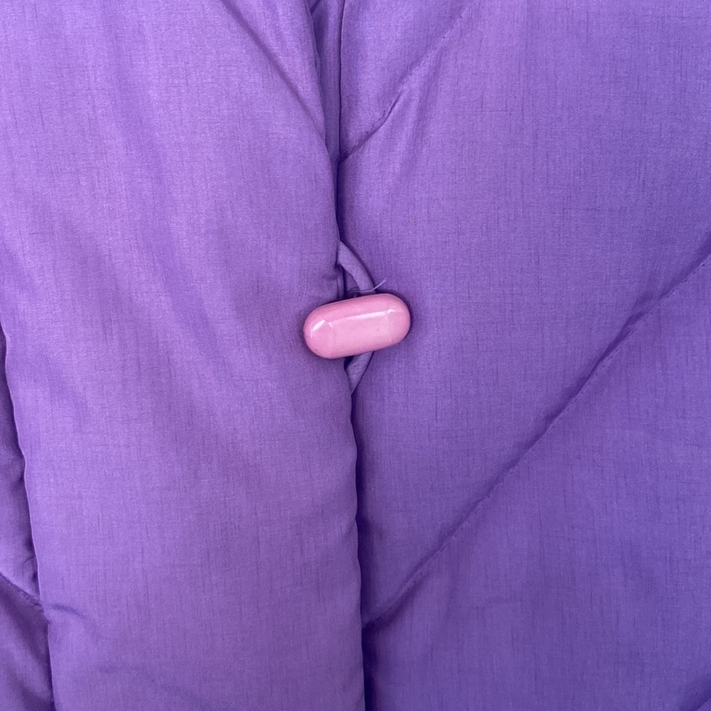 Saks Fifth Avenue Purple Vintage Down Jacket - Picture 6 of 15